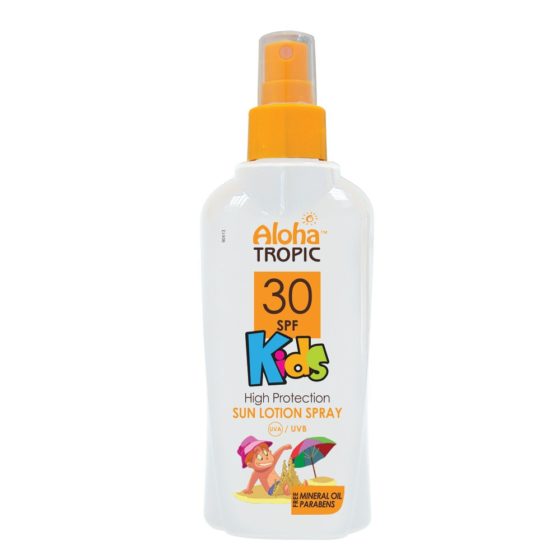 Aloha Tropic High Protection Kids Sun Lotion Spray Spf 30