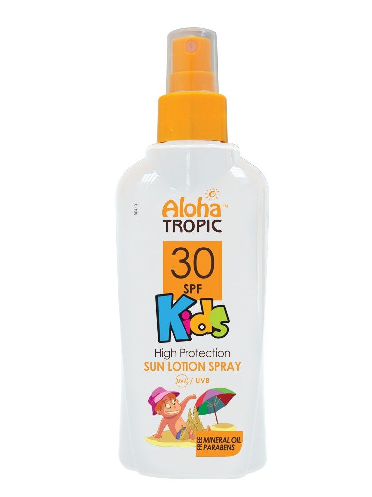 Aloha Tropic High Protection Kids Sun Lotion Spray Spf 30