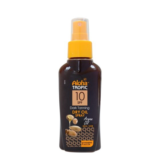 Aloha Tropic Micro Λάδι Άργκαν Για Βαθύ Μαύρισμα Spf 10