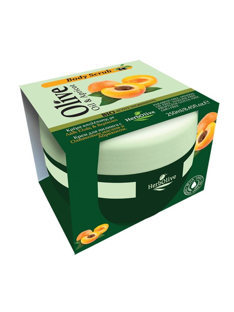 Herbolive Body Scrub Cream Apricot