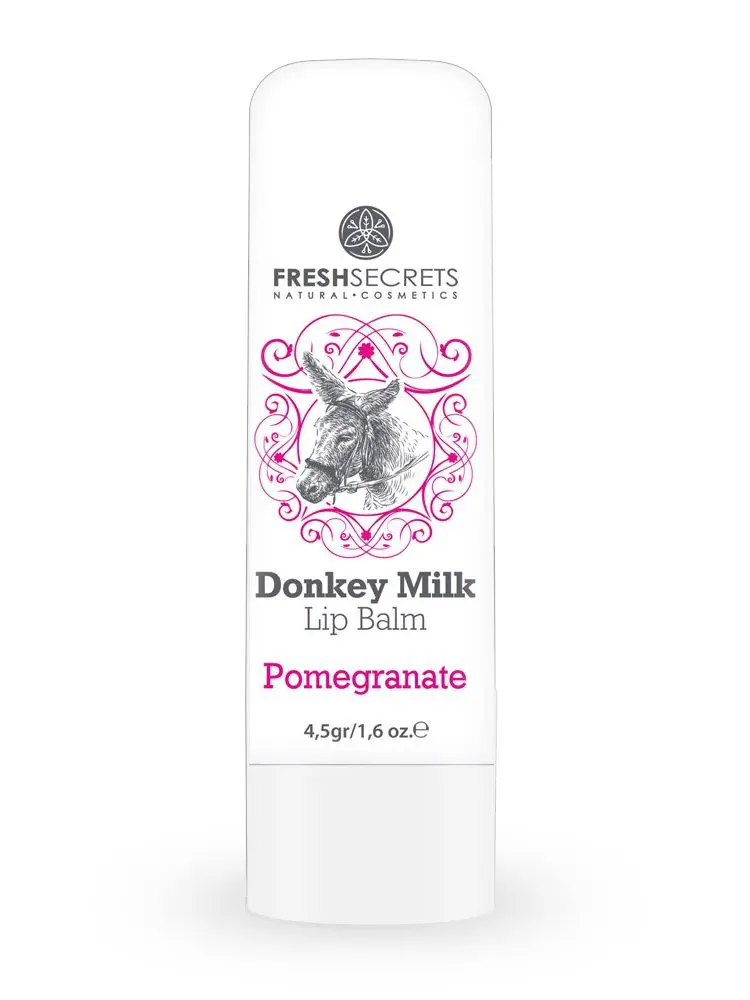 Fresh Secrets Lipbalm with Donkey milk & Pomegranate