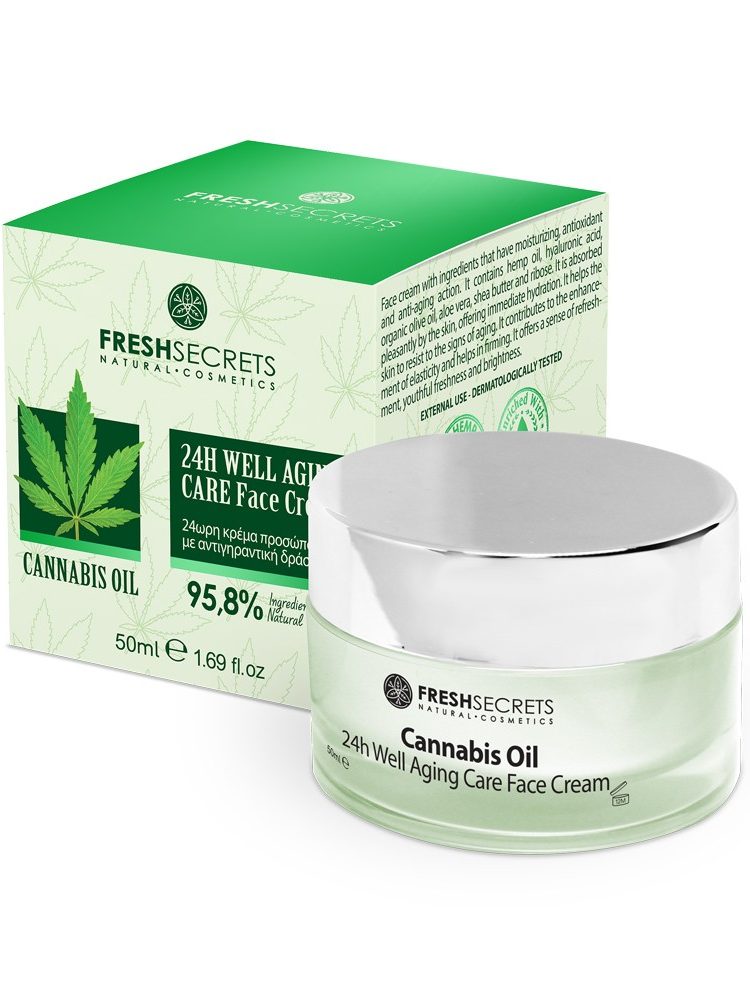 Fresh Secrets Face Cream 24Η Well Aging Care With Cannabis