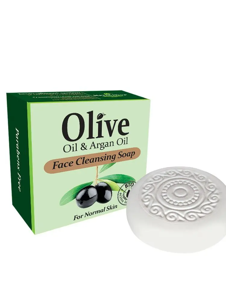 Herbolive Face Cleansing Soap With Olive Oil & Argan Oil