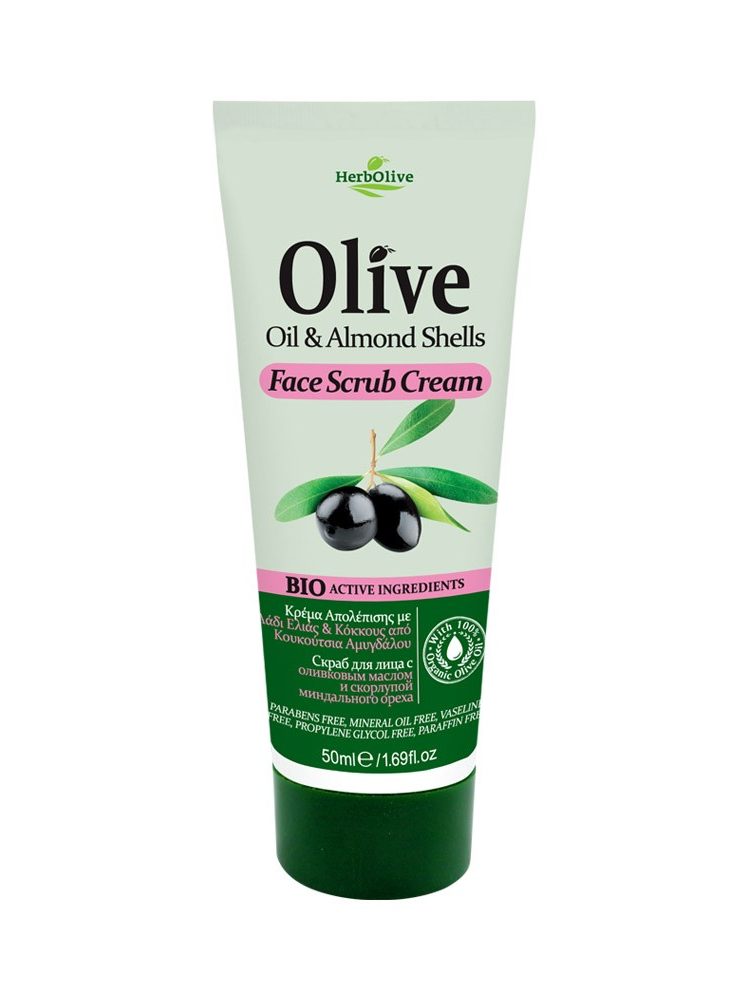 Herbolive Face Scrub Cream With Almond Shells