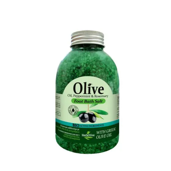 Herbolive Salt For Foot Bath With Olive Oil,Mint & Rosemary
