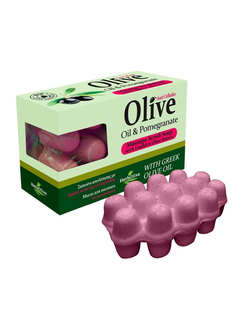 Herbolive Massage Soap With Pomegranate